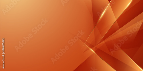 Abstract background vector illustration with a modern design, orange and gold colors, and geometric elements.