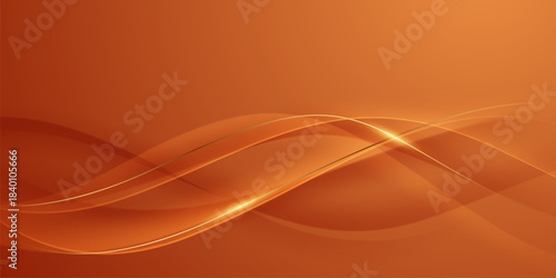 Abstract background vector illustration with a modern design, orange and gold colors, and geometric elements.