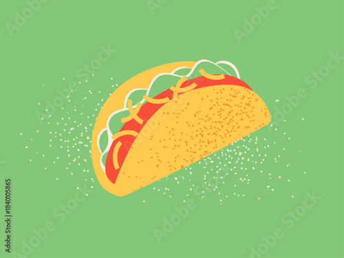 Illustration of a taco