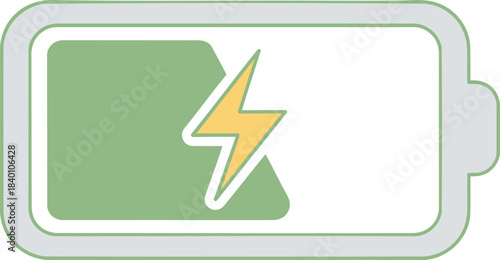 Charging Battery Icon Power Indicator