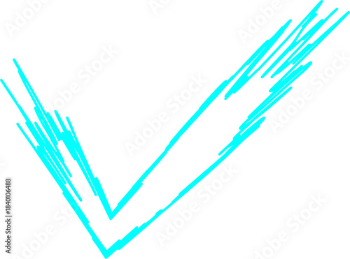 Checkmark Icon: A simple yet effective artistic interpretation of a checkmark, rendered in a bold blue, conveying approval, agreement, or completion. The design is clean, minimalist, and versatile.