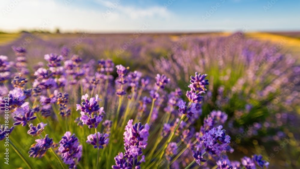 Fototapeta premium Lavender Field at Sunset
