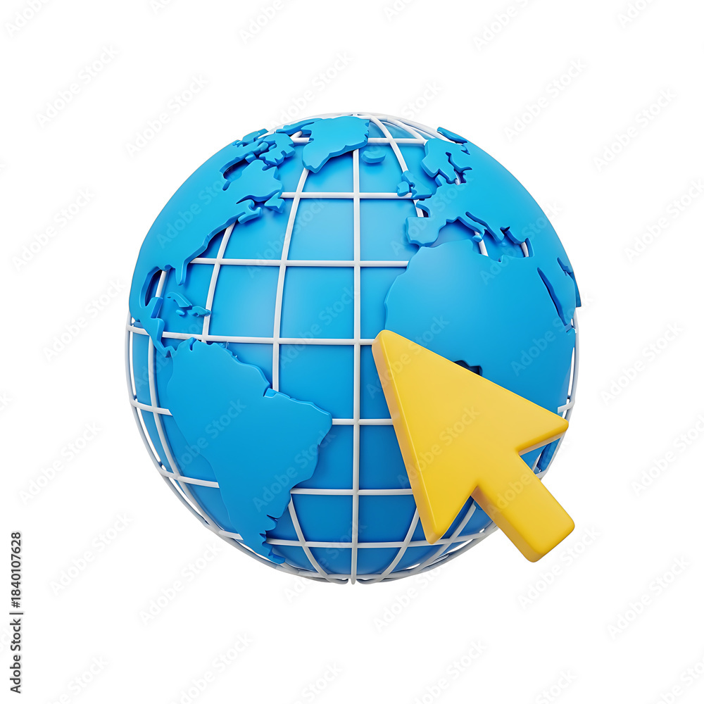Naklejka premium Global internet access and connectivity icon