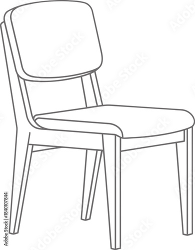 Simple Modern Wooden Dining Chair