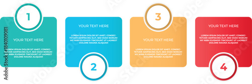 Minimal Business Infographics template. Vector linear infographic with nine conected elements.