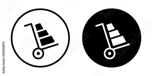 Delivery icon. Package transportation sign