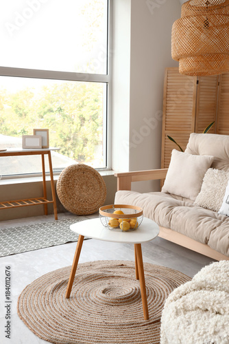 Interior of light living ro...