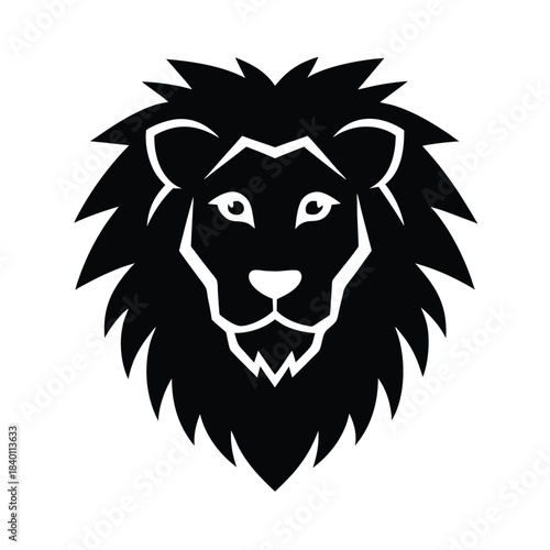 Lion Head Flat Icon