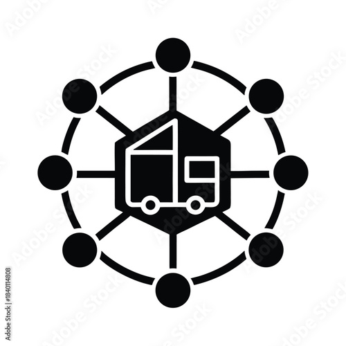 Logistics Network Icon