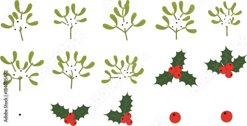 christmas tree with red berries