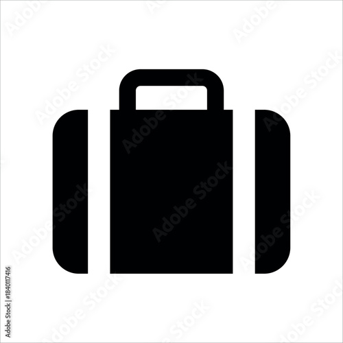 An illustration of a black taxi service icon on a white background