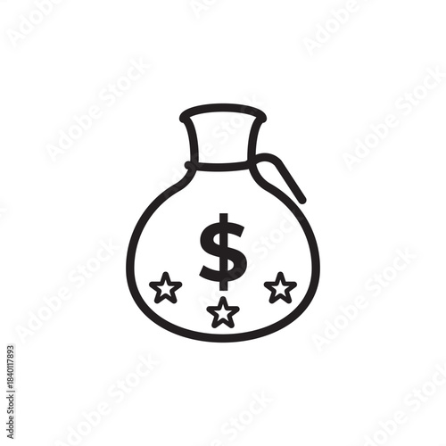 Annual bonus icon symbolizing performance-based financial rewards, employee incentives, and year-end compensation, representing HR compensation, rewards management, and profitability sharing.