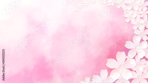 pink cherry blossom background