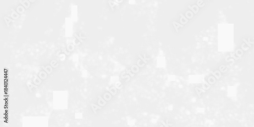 Vector dot white gray wave light technology texture background. Abstract big data digital concept art simple