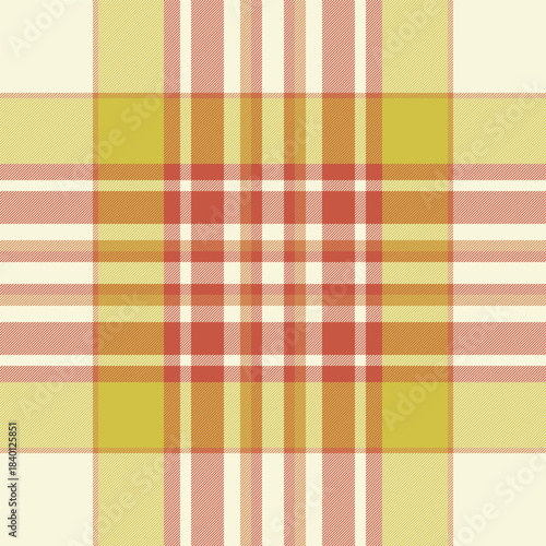 Classic tartan pattern, a seamless plaid design, perfect for backgrounds, textures, or textile designs. Warm colors create a comforting, traditional aesthetic.