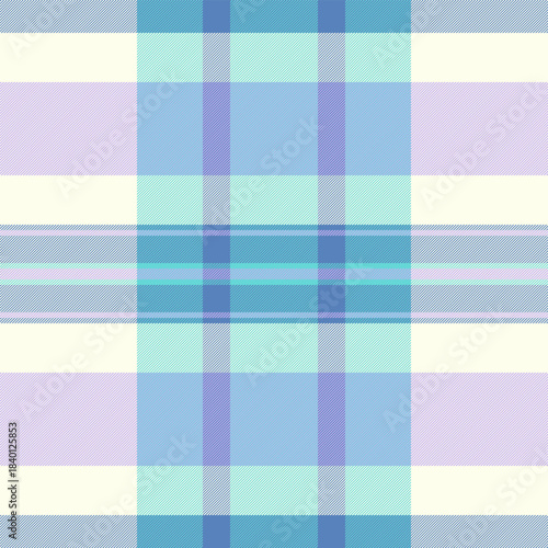 Pastel plaid pattern. Seamless tartan check background for textile design, apparel, or backdrop. Use for spring themes and decorative textures.