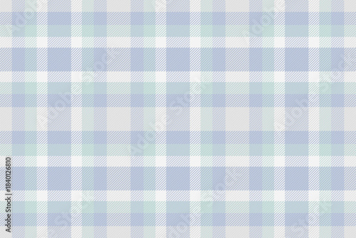 Messy plaid textile vector, valentines day tartan check background. Reel fabric pattern texture seamless in light and white colors.
