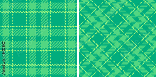 Classic green plaid pattern, digitally created. Seamless, versatile design. Ideal for backgrounds, textiles, crafts,  seasonal themes.