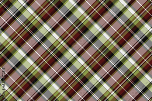 Creation vector fabric texture, christmas card tartan pattern textile. Cosy check background plaid seamless in pastel and lime colors.