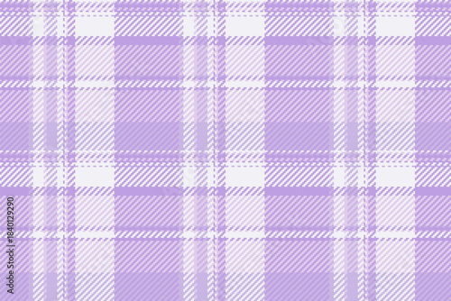 Cotton textile texture pattern, complexity tartan seamless fabric. List check vector background plaid in light and white colors.