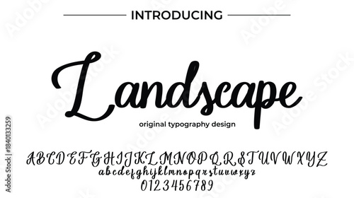 Landscape - Elegant Script Font for Smooth Handwritten Design and Creative Typography