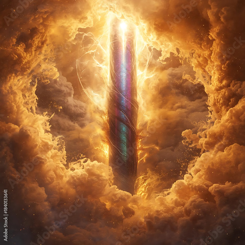 Ethereal Golden Vortex