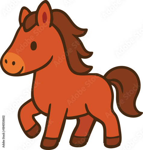 New Year_New Year Image_Year of the Red Horse_2026_Leaping Horse_Cute Horse_Pony