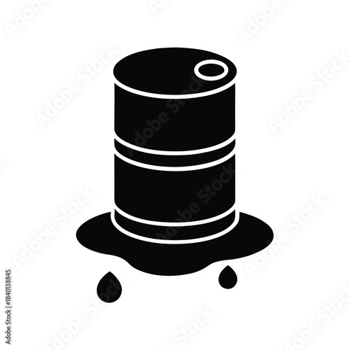 black oil barrel