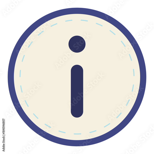 information round shape flat icon