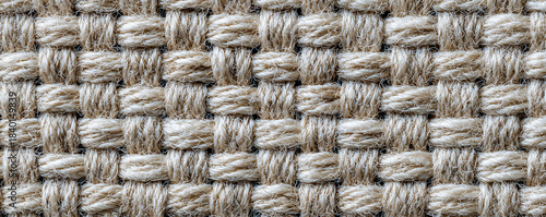 woven fabric texture with thick interlaced threads and soft matte fibers viewed from top angle