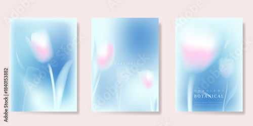 Abstract colorful gradient fruit card background set. Minimalist poster with lemon. Modern summer and spring wallpaper design for drink menu, promotion, beverages, ads.