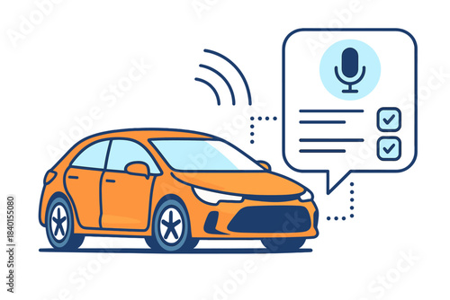 Smart car voice control system with digital assistant interface and wireless connectivity