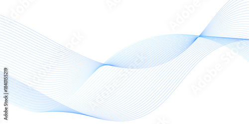 Abstract wavy information technology smooth wave lines background. Design used for banner, presentation, web design, cover, web, flyer, card, poster, texture, slide, magazine, data visualization.	