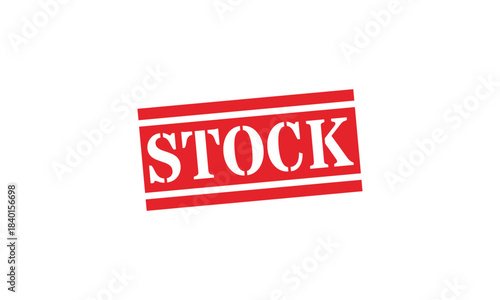 Distressed Red Stock Outline Stamp