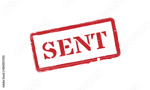 Rectangular Red Stock Stamp Icon