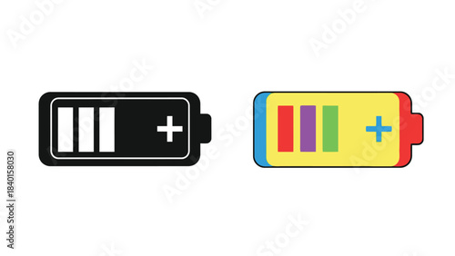 Comparing battery charge levels a depleted versus a fully charged indicator
