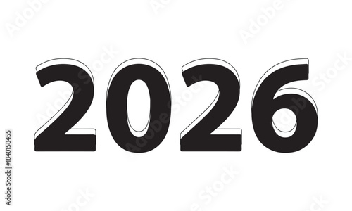 Bold Black White 2026 Text