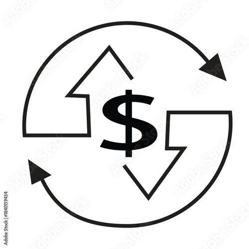cash flow cycle icon