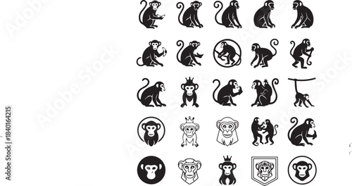 Playful monkey illustration with vibrant colors