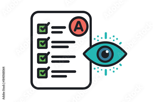 Visual assessment of completed checklist with perfect grade A result