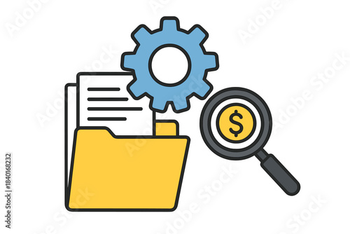 Searching financial documents and optimizing business processes using data management