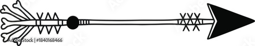 Tribal arrow design vector illustration