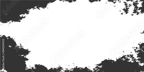 Vintage grunge floral border design vector illustration for your artistic text frame