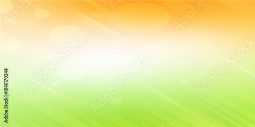 A bright illustration of green spring nature under a sunny blue sky provides the perfect colorful vector backdrop for a summer design wallpaper