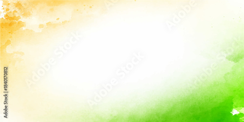 Abstract bright spring nature background with soft green and yellow color texture, blur, and light bokeh