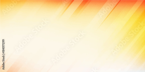 Abstract vector background with rays of bright yellow-orange light shining in a colorful sky design