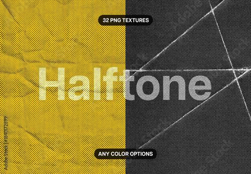 Halftone Textures Paper Collection