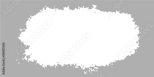 Abstract vector grunge frame with ink paint splash texture border illustration design