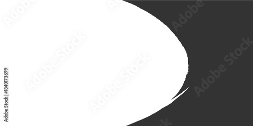 Black and white abstract background design featuring a blank 3D curl wave texture on a silver paper sheet template