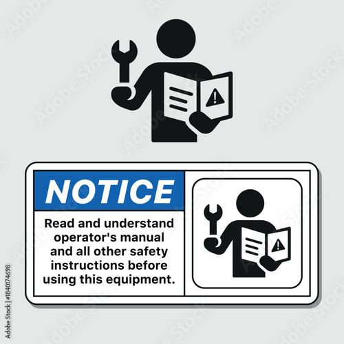 Read and understand operator's manual and all other safety instructions before using this equipment